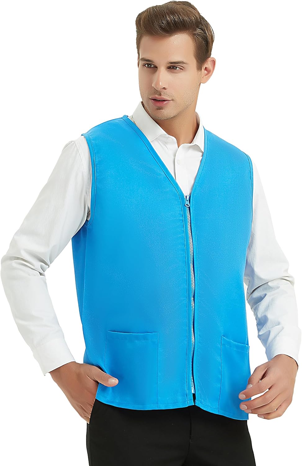 TopTie Adult Volunteer Work Vest Event Supermarket Apron Vests