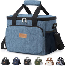 Lifewit Medium Lunch Bag, Insulated Lunch Box, Soft Cooler Cooling Tote for Adult Men Women, Black 12-Can (9L)