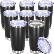 20oz Tumbler Stainless Steel Tumbler Cup with Lid Vacuum Insulated Double Wall Travel Mug, Durable Powder Coated Travel Coffee Tumbler Mug for Hot & Cold Drinks, Purple,1 Pack