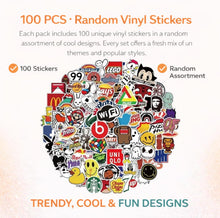 100PCS Random Vinyl Stickers Bulk Pack – Waterproof Stickers for Kids, Teens & Adults – Cute Funny Stickers for Water Bottles, Laptops, Helmets, Phone Cases, Scrapbooking, Art & More