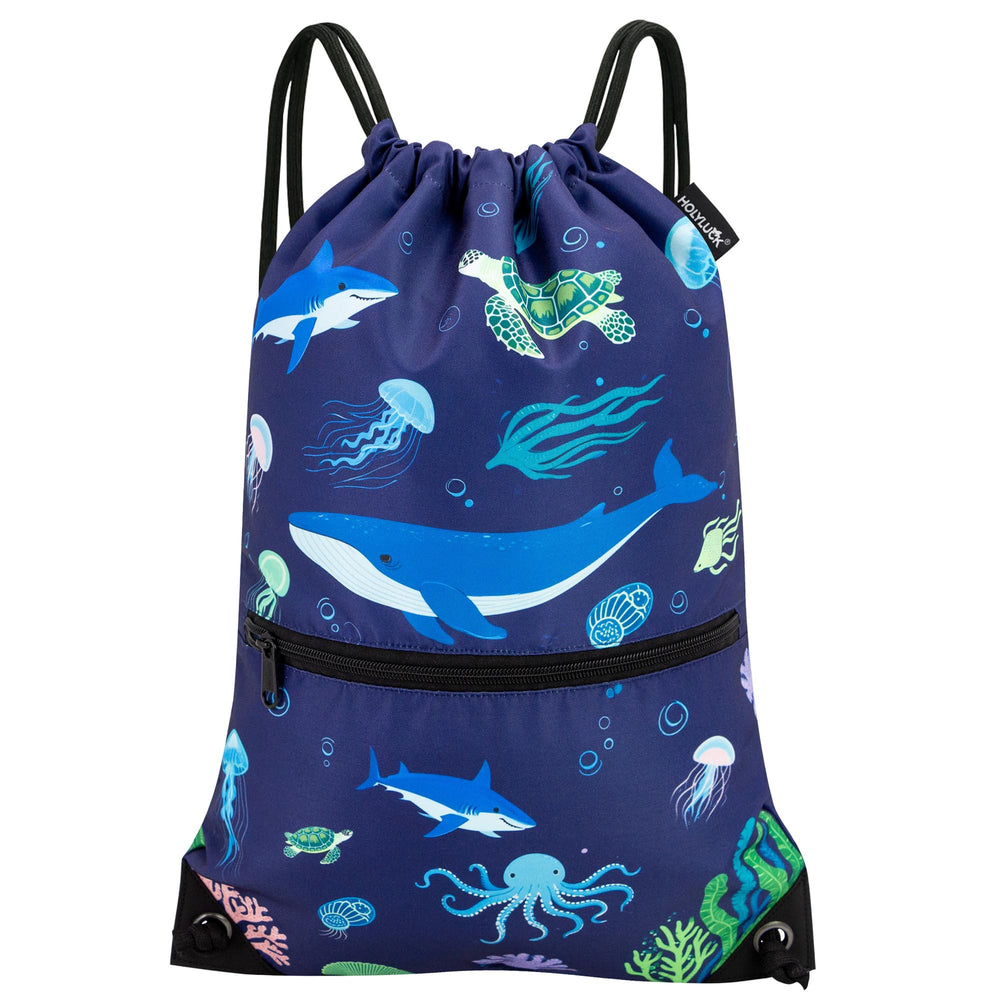 HOLYLUCK Drawstring Backpack Bag Sport Gym Sackpack