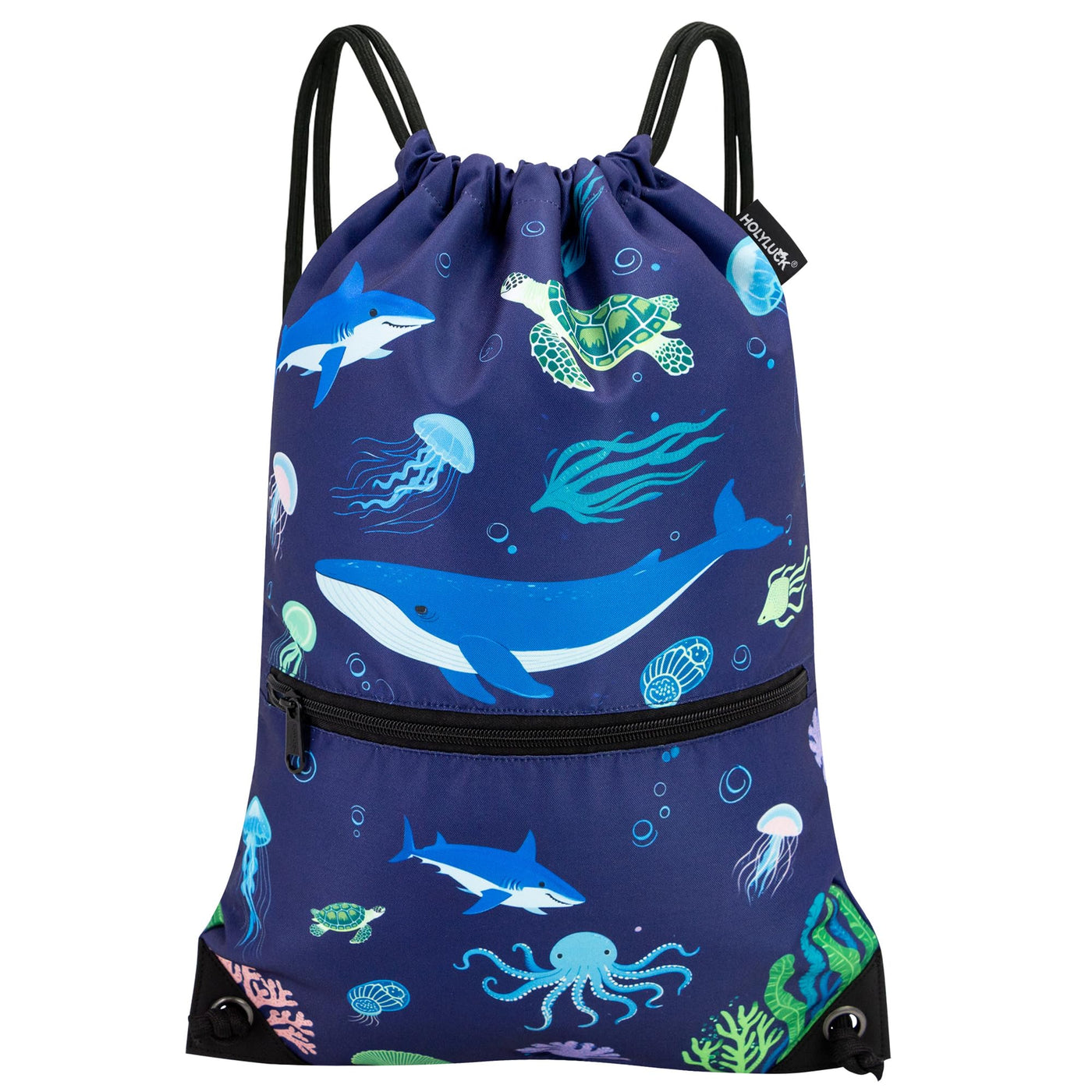 HOLYLUCK Drawstring Backpack Bag Sport Gym Sackpack