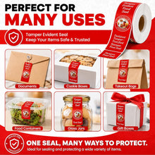 1000-Pack Tamper Proof Stickers, 1.5in x 6in Strong Adhesive Food Delivery Evident Stickers Sealed for Tamper Detection, Easily Use Labels Tapes for Boxes, Cups, Coffee, Envelopes, Documents