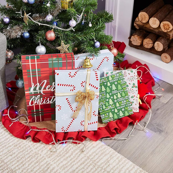 Juvale Gift Boxes with Lids - Vibrant Festive Designs & Gift Boxes for Presents - Pack of 24, 4 Designs, 3 Sizes - hover image