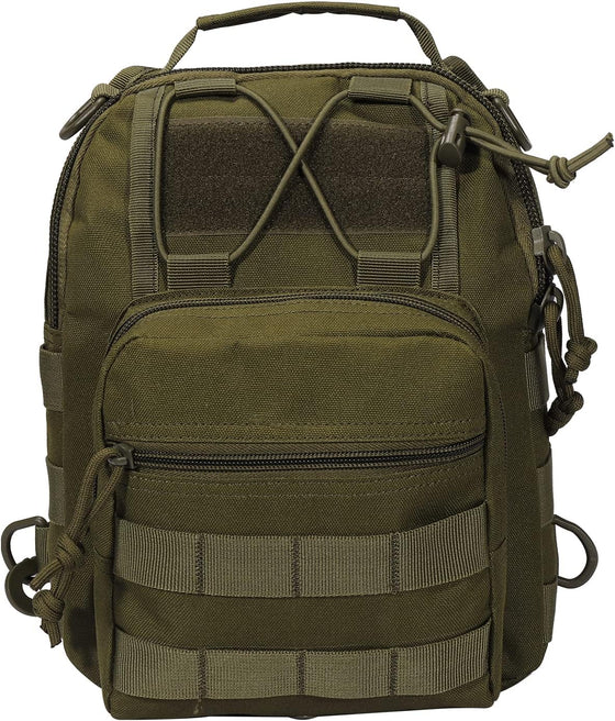 BOMTURN Tactical Backpack-1000D Waterproof Military Backpack/Laser-Cut/CCW Bags Sling Bag Tactical Satchel Shoulder Bag Men - hover image