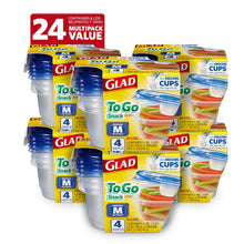 Glad GladWare Medium Rectangle Food Storage Containers with Lids, BPA Free Plastic for Soups Salads and Meal Prep, Airtight Leak Resistant, Microwave Dishwasher Freezer Safe, 24 Oz, 5 Count