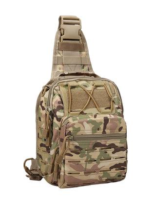 BOMTURN Tactical Backpack-1000D Waterproof Military Backpack/Laser-Cut/CCW Bags Sling Bag Tactical Satchel Shoulder Bag Men