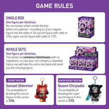 POP MART SKULLPANDA × My Little Pony Series Plush Doll Cute Keychain Blind Box Mystery Box Figures, Collectible Toys Bag Charms, Holiday Birthday Gifts for Girls and Boys, Single Box