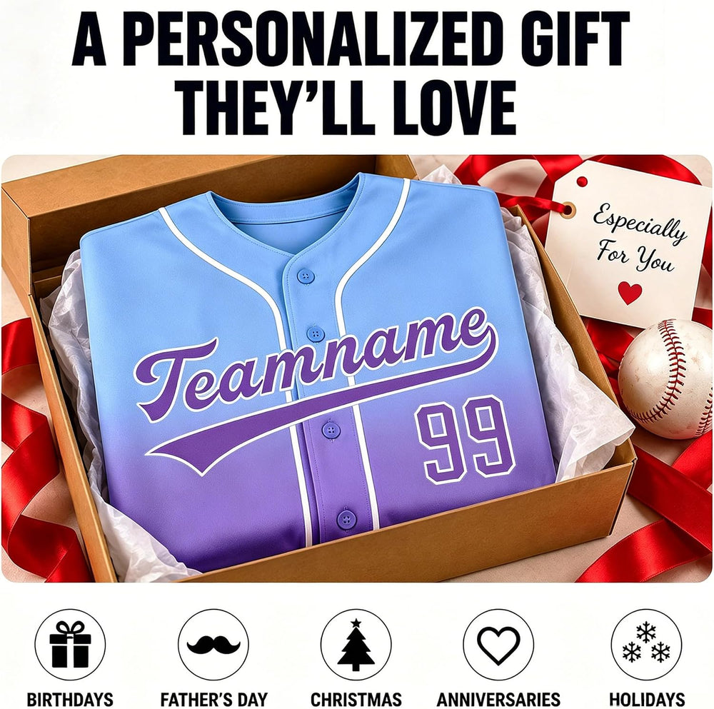 Custom Baseball Jersey Personalized Baseball Shirt Stitched Printed Team Sports Practice Uniform for Men Women Boy