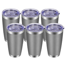 VEGOND 20oz Tumbler with Lid and Straw Stainless Steel Tumbler Cup Vacuum Insulated Double Wall Travel Coffee Mug Powder Coated Coffee Cup, Blue, 1 Pack