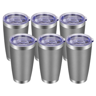 VEGOND 20oz Tumbler with Lid and Straw Stainless Steel Tumbler Cup Vacuum Insulated Double Wall Travel Coffee Mug Powder Coated Coffee Cup, Blue, 1 Pack