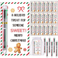 Marspark 30 Set Welcome Back to School Gifts Bulk Ballpoint Pens and Greeting Cards Set with Bags Twist Ties Composition First Day of School Gifts for Teacher Student Classroom Party Favors Supplies
