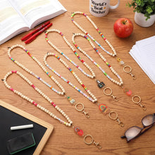 Tondiamo 1321 Pcs DIY Teacher Lanyard Making Kit 6 Sets Personalized Lanyards Making Kit for ID Badges Back to School DIY Name Bead Bag Charm for Back to School Supplies Gifts(Classic)