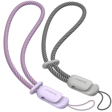 SURPHY 2 Pack Phone Lanyard for Cellphone Case, Phone Wrist Strap for Case, Cellphone Strap with 2-Color Braided, Charm Wrist Lanyard for Women and Men, Pink & Gray