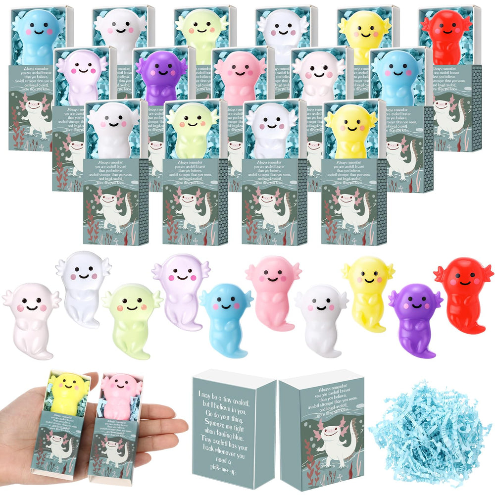 Wettarn 75 Sets Appreciation Gifts Cute Stress Balls with Support Boxes Bulk Party Favors for Employee Coworker Team Group Stuffers Office Prizes Positive Desk Decor