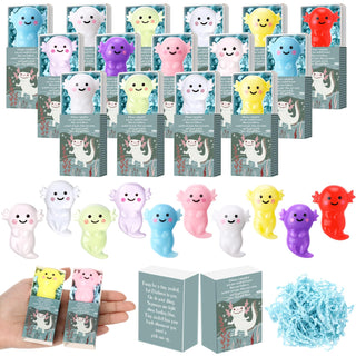 Wettarn 75 Sets Appreciation Gifts Cute Stress Balls with Support Boxes Bulk Party Favors for Employee Coworker Team Group Stuffers Office Prizes Positive Desk Decor
