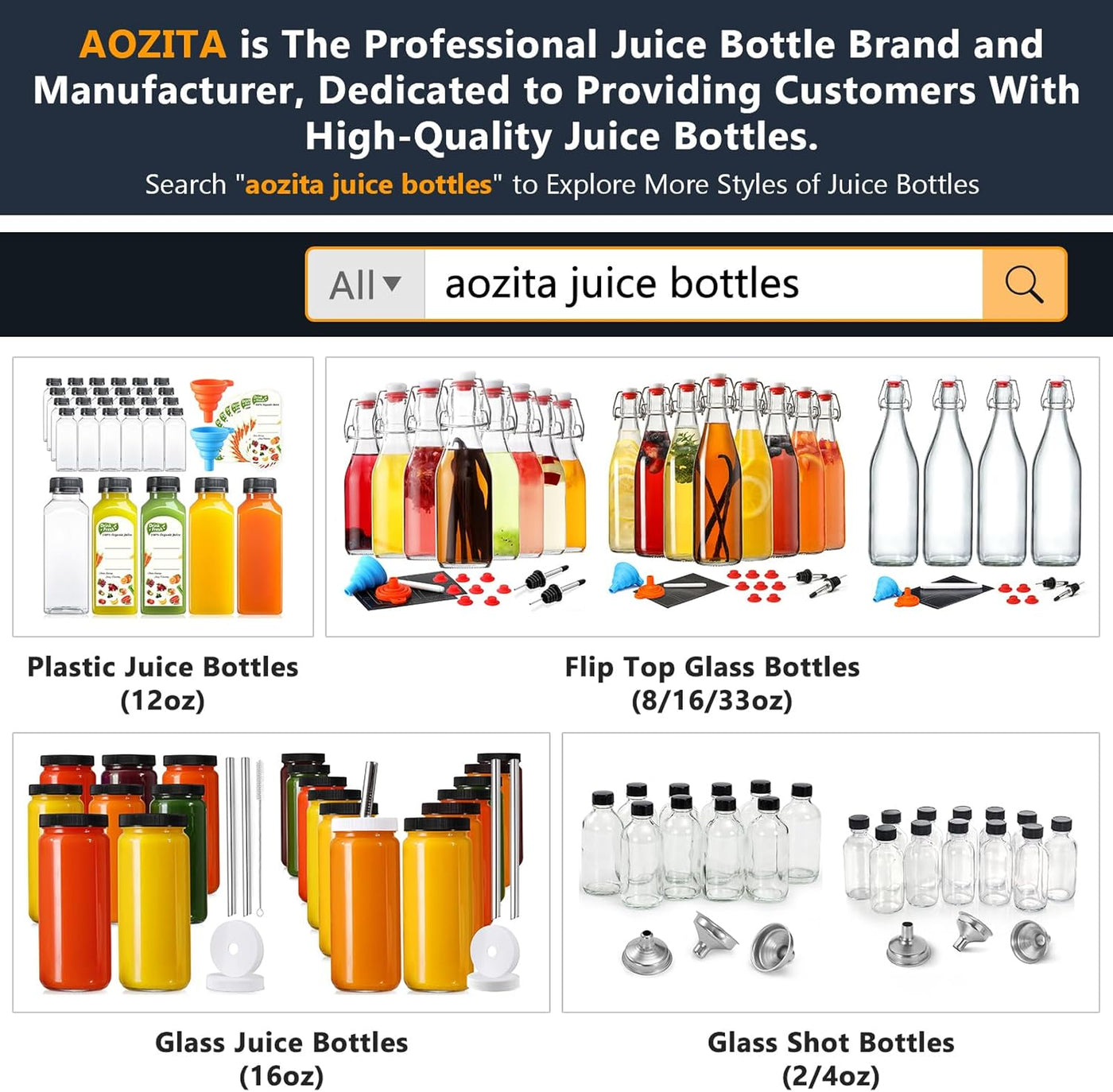 24 PACK, 12 OZ Reusable Thicker Plastic Juice Bottles with Caps, Plus 24 Labels & 2 Funnels - Clear Juicing Bottles for Juice, Smoothies, Ginger, Tea, Coffee -Food Grade & Travel Leakproof & Freezable