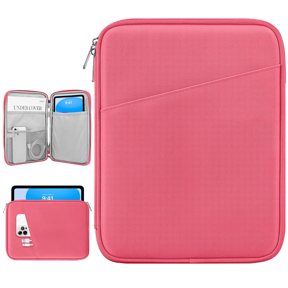 Dadanism 9-11" Tablet Sleeve Bag Carrying Case for iPad (A16) 11th Gen 11", iPad 10th Gen 10.9" Air 5/4, iPad Air M4/Pro 11", iPad 9/8/7th, Galaxy Tab A11+ Plus 11", Remarkable 2 10.3", Black