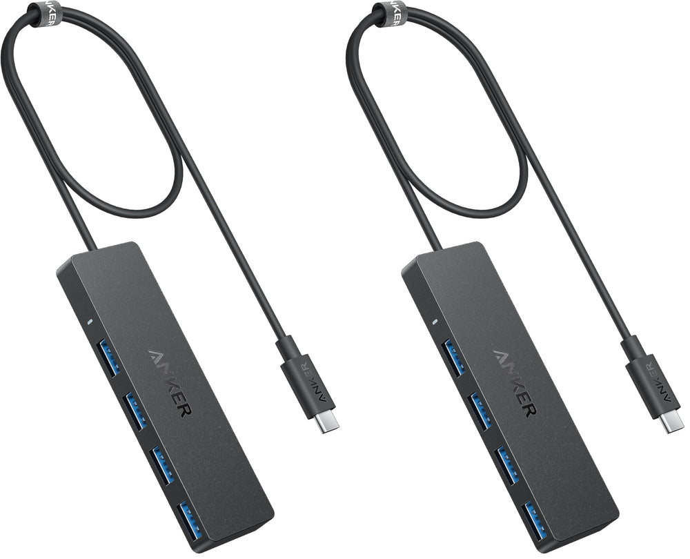 Anker USB Hub 4 Ports, Multiple USB 3.0 Hub, USB Splitter for Laptop, Extender for A Port Laptop, PC, Desktop and More [Charging Not Supported](2ft USB-A)