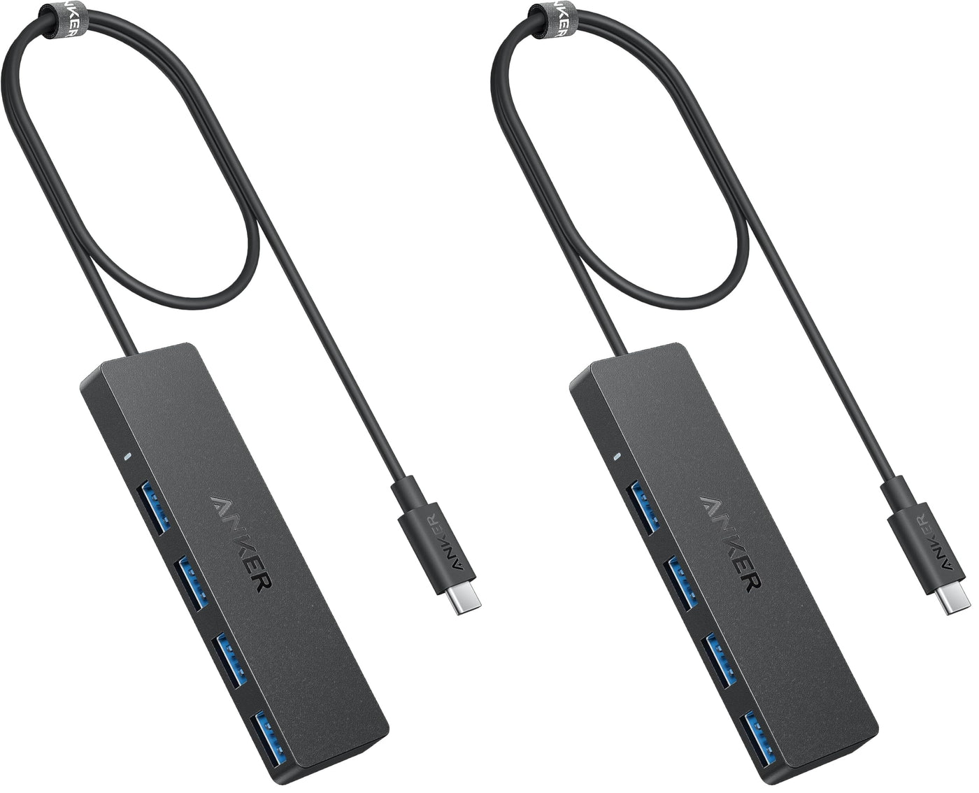 Anker USB Hub 4 Ports, Multiple USB 3.0 Hub, USB Splitter for Laptop, Extender for A Port Laptop, PC, Desktop and More [Charging Not Supported](2ft USB-A)