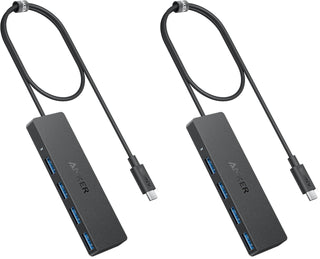 Anker USB Hub 4 Ports, Multiple USB 3.0 Hub, USB Splitter for Laptop, Extender for A Port Laptop, PC, Desktop and More [Charging Not Supported](2ft USB-A)