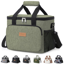 Lifewit Medium Lunch Bag, Insulated Lunch Box, Soft Cooler Cooling Tote for Adult Men Women, Black 12-Can (9L)
