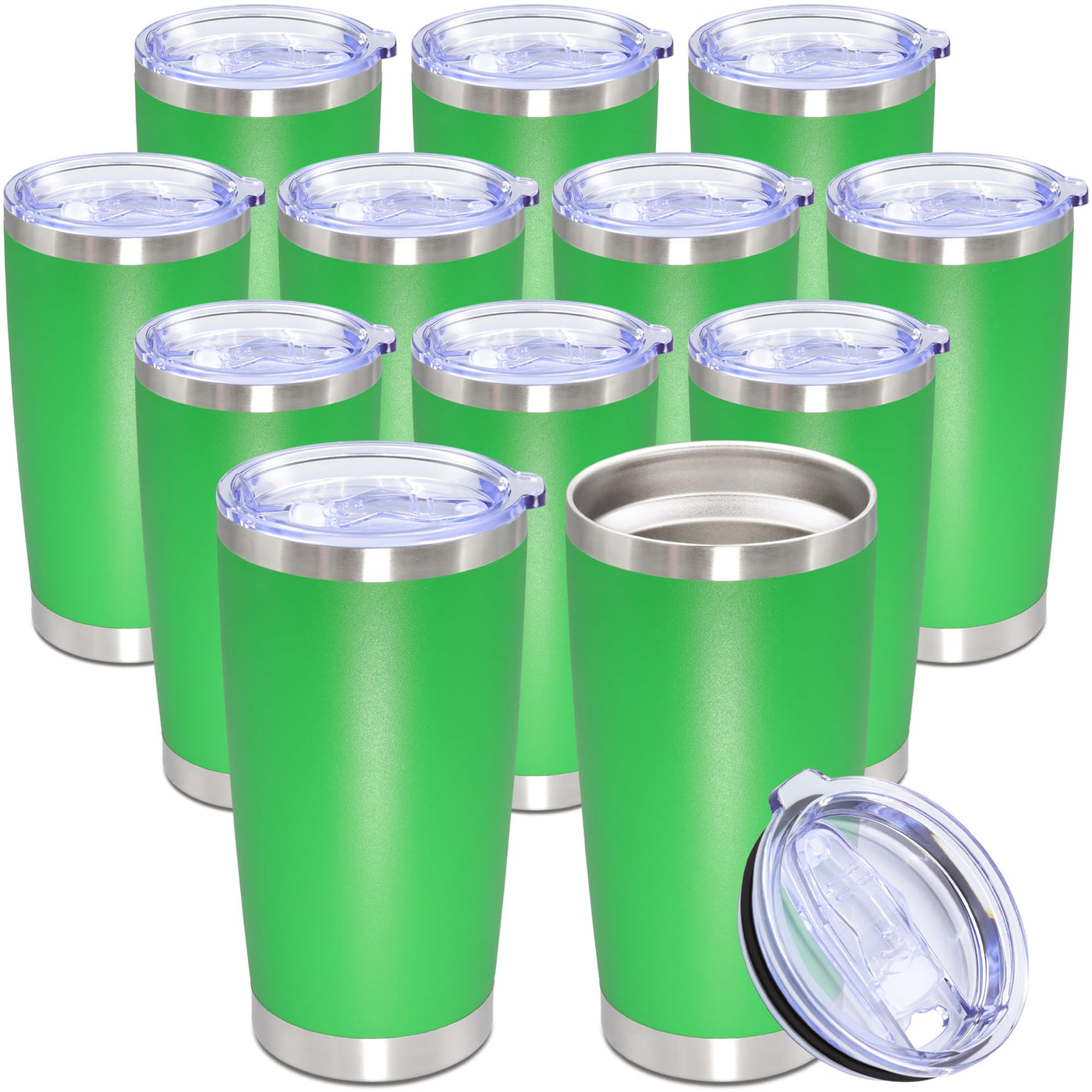 20oz Tumbler Stainless Steel Tumbler Cup with Lid Vacuum Insulated Double Wall Travel Mug, Durable Powder Coated Travel Coffee Tumbler Mug for Hot & Cold Drinks, Purple,1 Pack