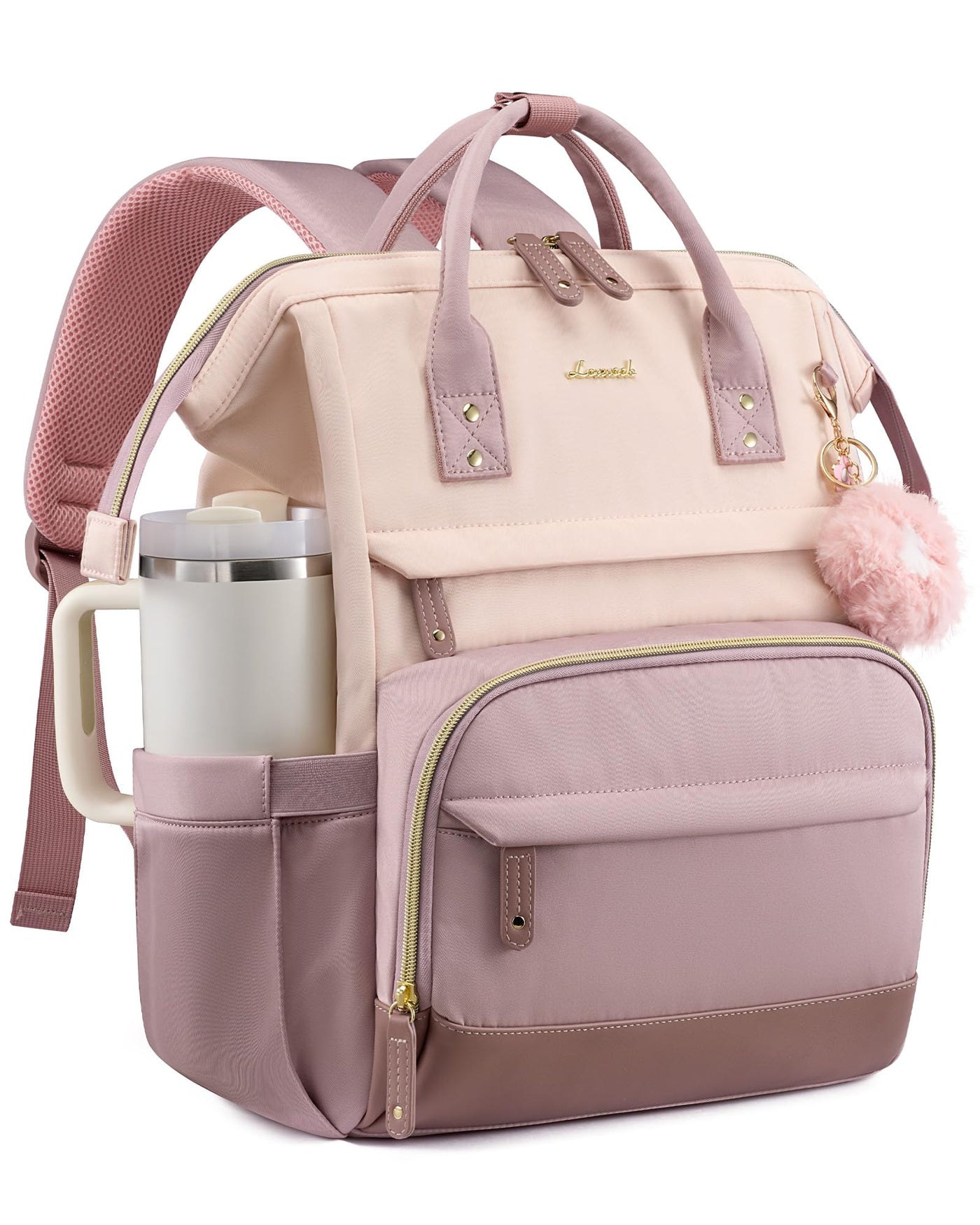 LOVEVOOK Laptop Backpack for Women, 15.6 Inch Work Business Backpacks Purse With Large Capacity, Waterproof Nurse Bag College Bookbag for School, Waterproof Casual Daypack for Travel