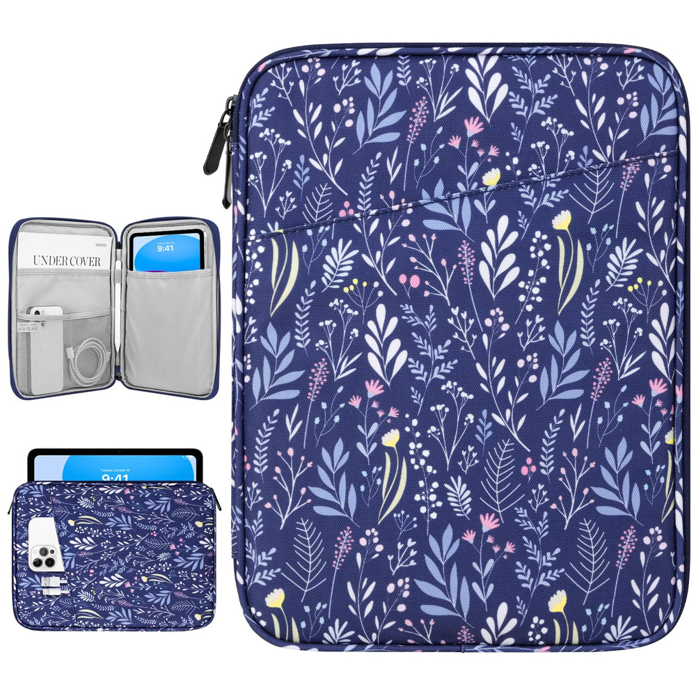 Dadanism 9-11" Tablet Sleeve Bag Carrying Case for iPad (A16) 11th Gen 11", iPad 10th Gen 10.9" Air 5/4, iPad Air M4/Pro 11", iPad 9/8/7th, Galaxy Tab A11+ Plus 11", Remarkable 2 10.3", Black