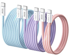 LISEN USB C to USB C Cable, 5-Pack [3.3/3.3/6.6/6.6/10FT] for iPhone 17 Charger Cord, 60W C to C Cable Fast Charging for iPad, iPhone 16 15 Pro Max, Galaxy S25/S24 USBC to USBC Cable Gifts for Men