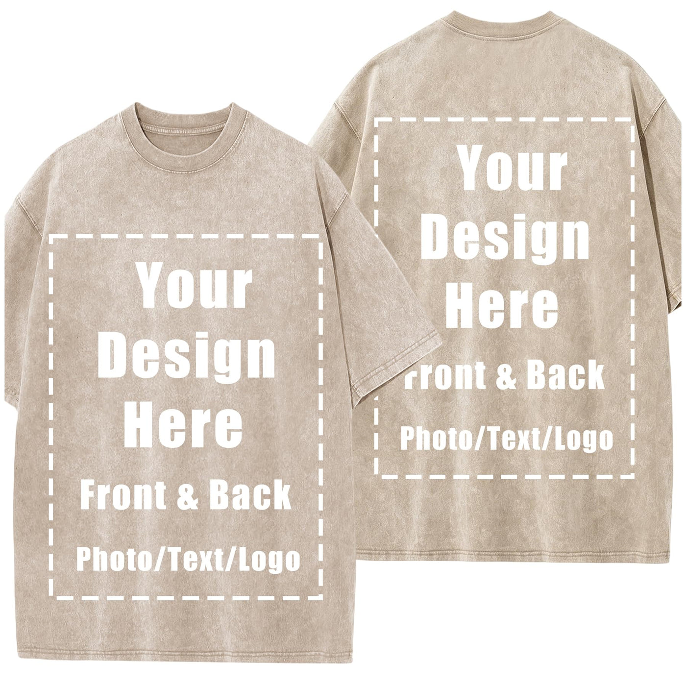 Custom T Shirts Front Back for Men Women Personalized T-Shirt Add Your Own Design with Image Text Logo Tee Tops