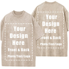 Custom T Shirts Front Back for Men Women Personalized T-Shirt Add Your Own Design with Image Text Logo Tee Tops