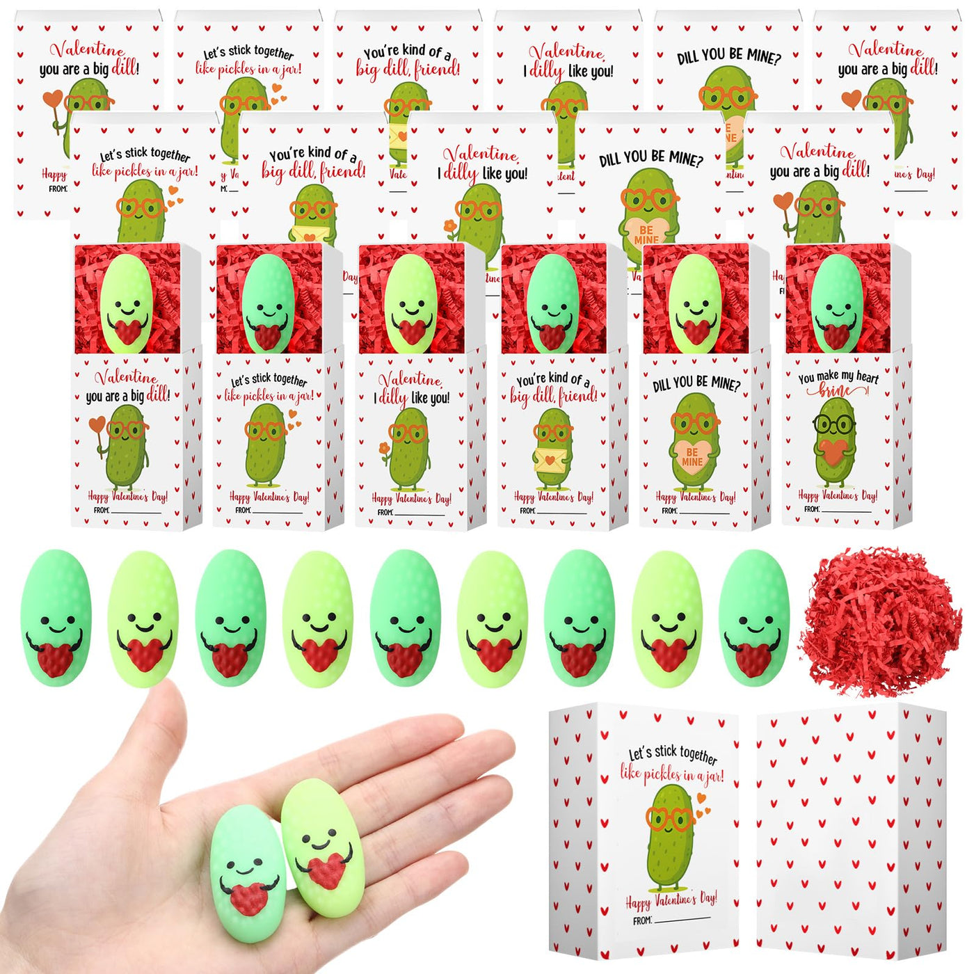 Wettarn 75 Sets Appreciation Gifts Cute Stress Balls with Support Boxes Bulk Party Favors for Employee Coworker Team Group Stuffers Office Prizes Positive Desk Decor
