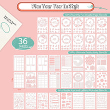 Bullet Journal Stencils (36PCS), Journal Supplies Accessories Kit for Bullet Journaling & Planner
