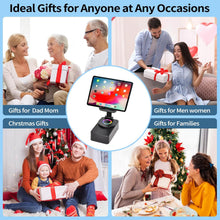 Birthday Gift for Women Mom Men Dad Cell Phone Stand with Wireless Bluetooth Speaker and Portable Charger ＆Led Color Flash Light HD Stereo Surround Sound Cool Gadget for Home Office Travel