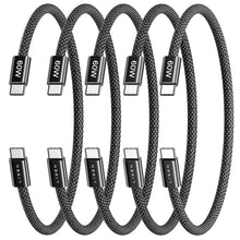 LISEN USB C to USB C Cable, 5-Pack [3.3/3.3/6.6/6.6/10FT] for iPhone 17 Charger Cord, 60W C to C Cable Fast Charging for iPad, iPhone 16 15 Pro Max, Galaxy S25/S24 USBC to USBC Cable Gifts for Men
