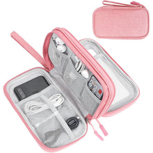 FYY Travel Cable Organizer Pouch Electronic Accessories Carry Case Portable Waterproof Double Layers All-in-One Storage Bag for Cord, Charger, Phone, Earphone Black