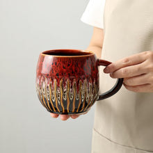 Large Ceramic Coffee Mug - 20oz Big Tea Cup, Red | Large Tea Mug, Microwave Safe, Dishwasher Safe
