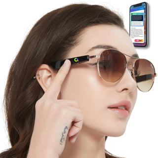 AI Smart Glasses with Bluetooth for Men Women ChatGPT-Claude-Gem wd 200 Languages 99% Accuracy, Transcribe, 5.3 Android Siri Touch and Voice Assistant Glasses with Speakers, 120H SB BLACK DOMINATOR