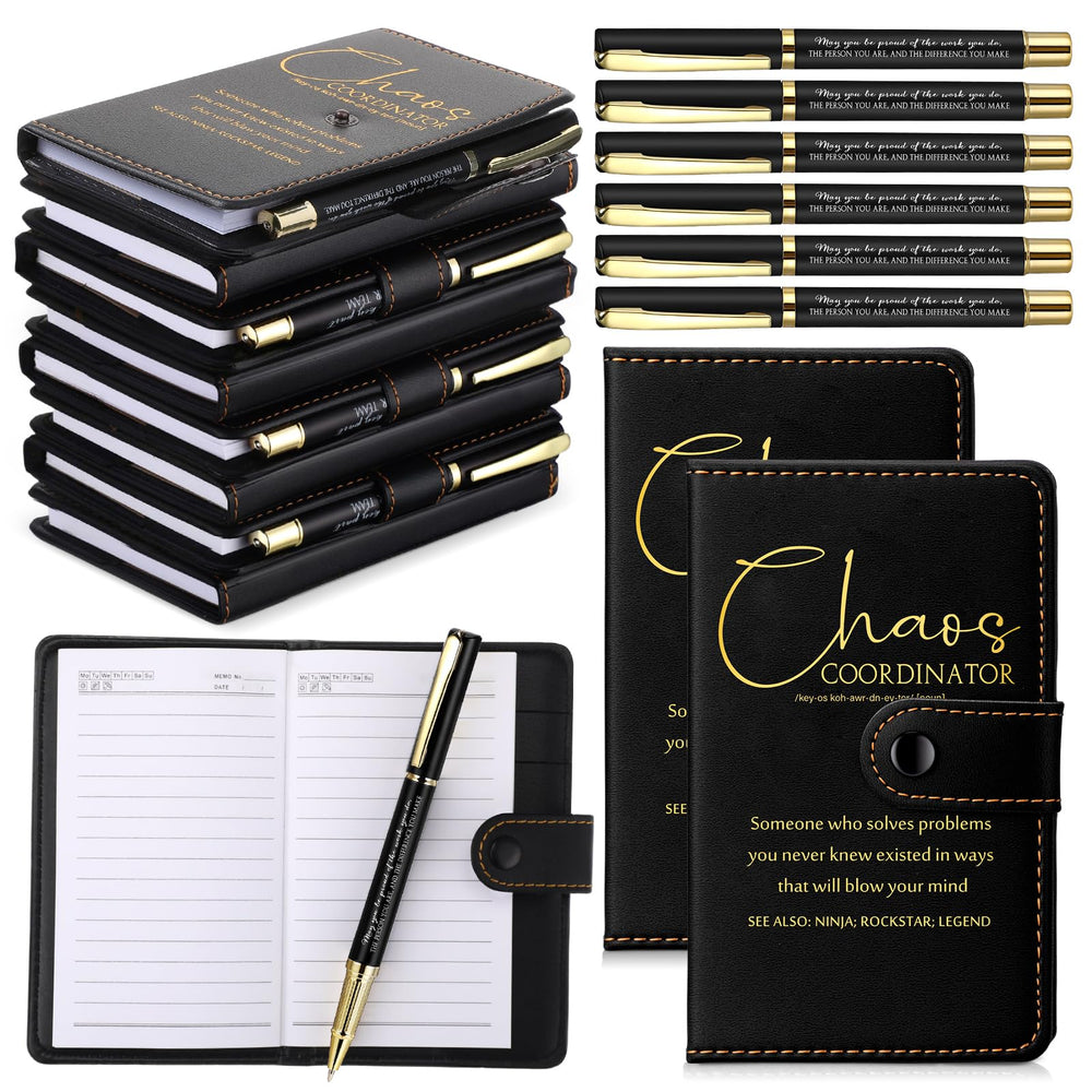 Marspark 10 Set Differen Marker Employee Appreciation Gift Inspirational A5 Leather Notepad with Motivational Pen Thank You Gift for Men Women Cna Nurse Volunteer Staff Team Office Teacher Fathers Day