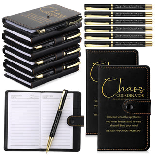 Marspark 10 Set Differen Marker Employee Appreciation Gift Inspirational A5 Leather Notepad with Motivational Pen Thank You Gift for Men Women Cna Nurse Volunteer Staff Team Office Teacher Fathers Day
