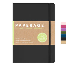 PAPERAGE Recycled Lined Journal Notebook, (Kraft), 160 Pages, Medium 5.6 in x 8 in - 100 GSM Thick Paper – College Ruled, Hardcover Journaling Notebook for Work, School & Note Taking