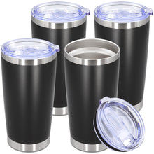 20oz Tumbler Stainless Steel Tumbler Cup with Lid Vacuum Insulated Double Wall Travel Mug, Durable Powder Coated Travel Coffee Tumbler Mug for Hot & Cold Drinks, Purple,1 Pack