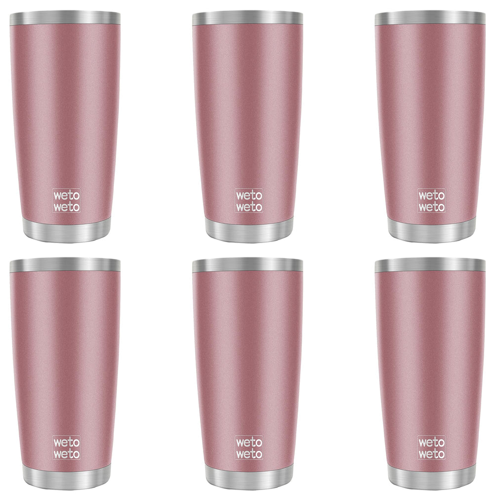 WETOWETO 20oz Tumbler, Stainless Steel Vacuum Insulated Coffee Travel Mug, Double Wall Powder Coated Insulated Coffee Mug Travel Mug with Lid Thermal Cup for Outdoor (Navy Blue, 1 Pack)