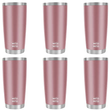 WETOWETO 20oz Tumbler, Stainless Steel Vacuum Insulated Coffee Travel Mug, Double Wall Powder Coated Insulated Coffee Mug Travel Mug with Lid Thermal Cup for Outdoor (Navy Blue, 1 Pack)