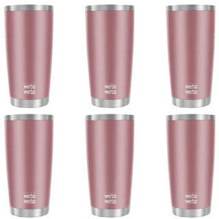 WETOWETO 20oz Tumbler, Stainless Steel Vacuum Insulated Coffee Travel Mug, Double Wall Powder Coated Insulated Coffee Mug Travel Mug with Lid Thermal Cup for Outdoor (Navy Blue, 1 Pack)