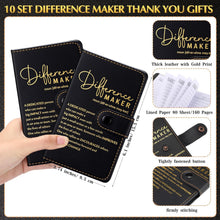 Marspark 10 Set Differen Marker Employee Appreciation Gift Inspirational A5 Leather Notepad with Motivational Pen Thank You Gift for Men Women Cna Nurse Volunteer Staff Team Office Teacher Fathers Day