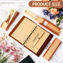 Zhanmai 3 Sets Wooden Ballpoint Pen Sets for Men Gift with Business Pen Case Display, Appreciation Gifts for Men Christmas Birthday Employee Office Supplies, Thank You Gifts for Dad Father