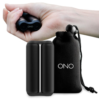 ONO Roller - Handheld Fidget Toy for Adults | Help Relieve Stress, Anxiety, Tension | Promotes Focus, Clarity | Compact, Portable Design (Black, Junior Size - ABS Plastic)