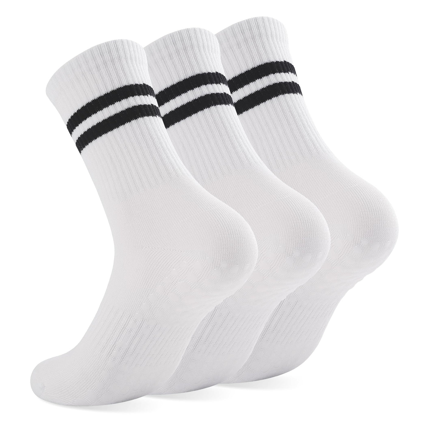 loudashuaiqi Grip Pilates Socks Non Slip Athletic Yoga Socks with Grips for Women Grippy socks for Hospital Workout Barre